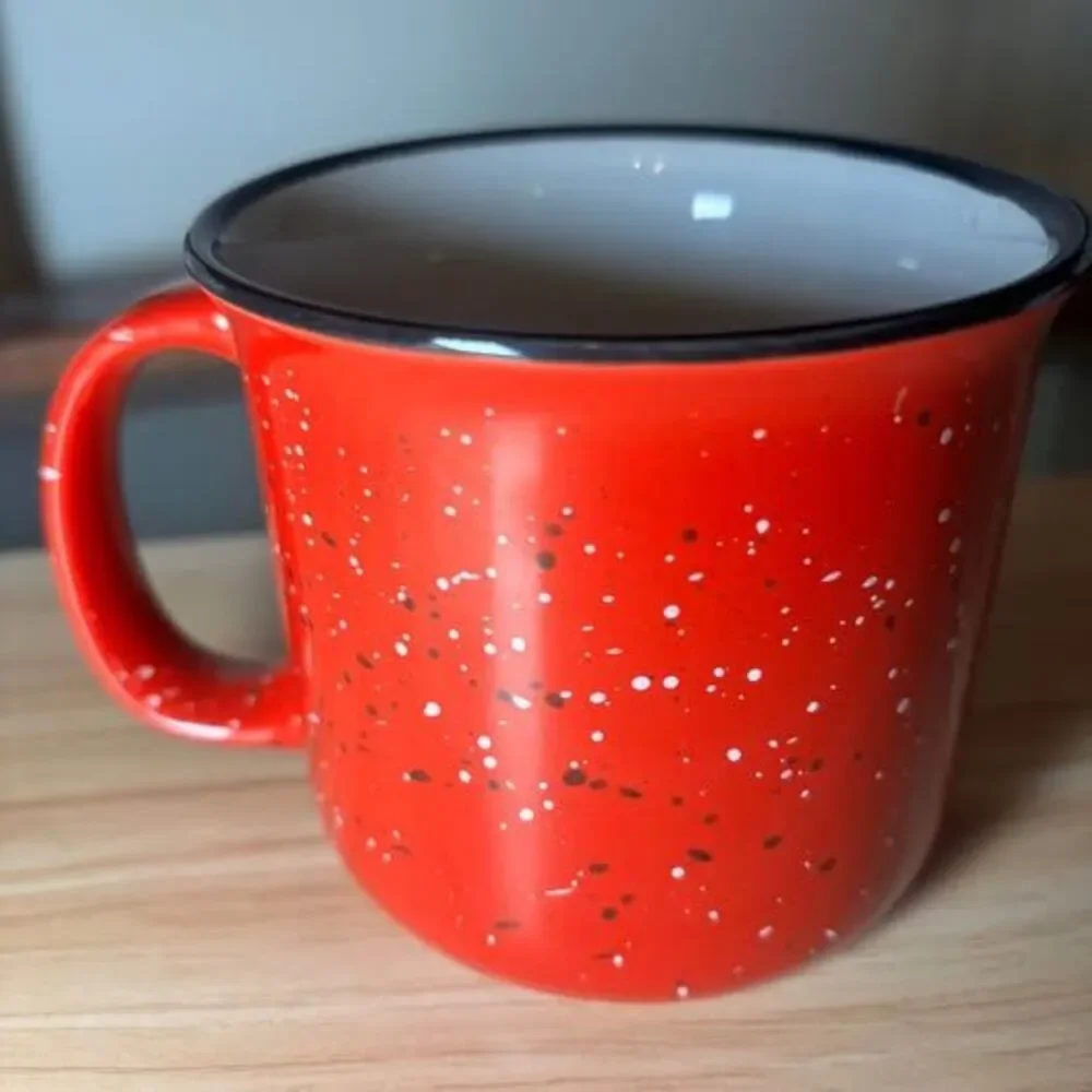GUESS Los Angeles Red Speckled Mug